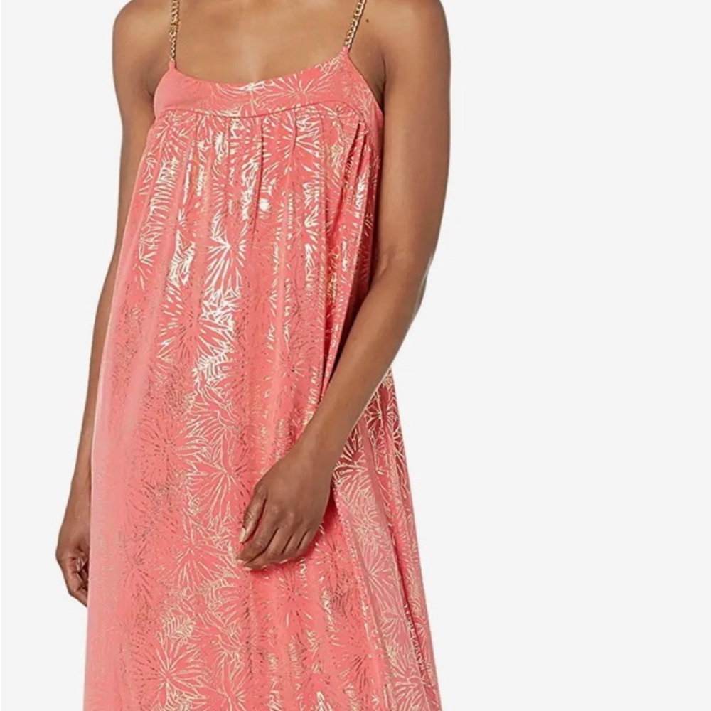 New MICHAEL Michael Kors Petite Maxi Chain Dress - Picture 1 of 6